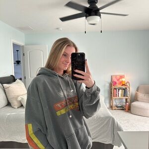 Urban Outfitters Gray Graphic Hoodie